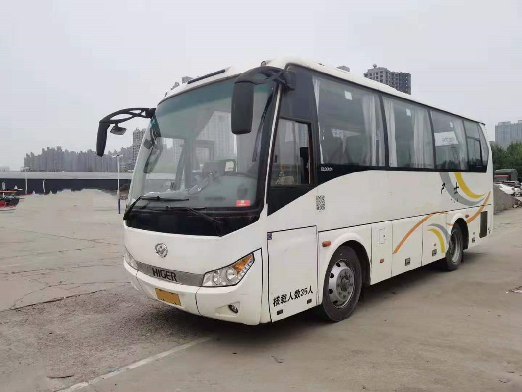 Le moteur arrière utilisé 140kw de Yuchai de sièges plus élevés de l'autobus KLQ6808 35 a employé kilomètre de Bus Steel Chassis d'entraîneur le bas