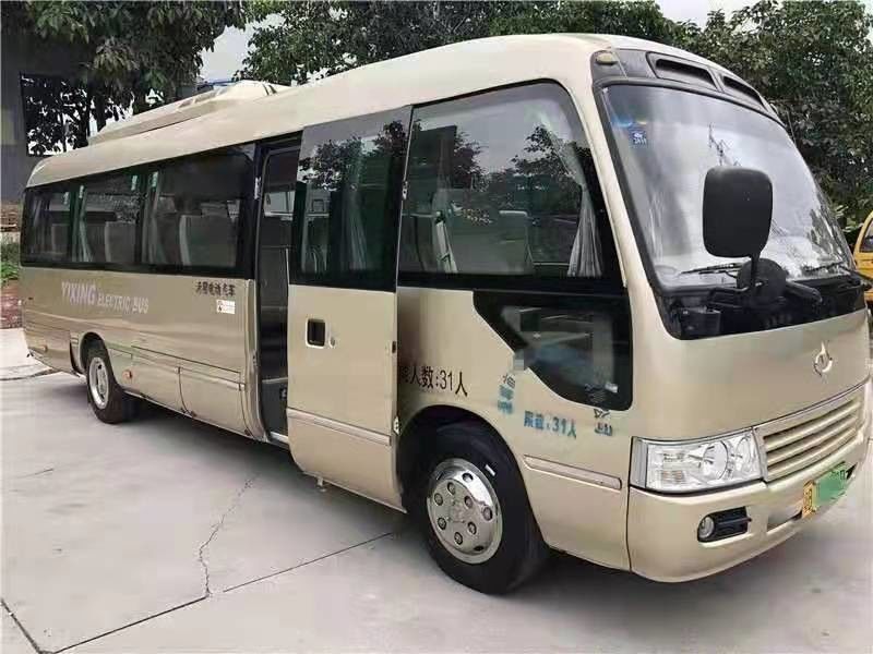 31 sièges autobus de caboteur de Feiyan utilisé 2016 par ans ont employé la direction électrique de main gauche de moteur de Mini Bus Coaster Bus With