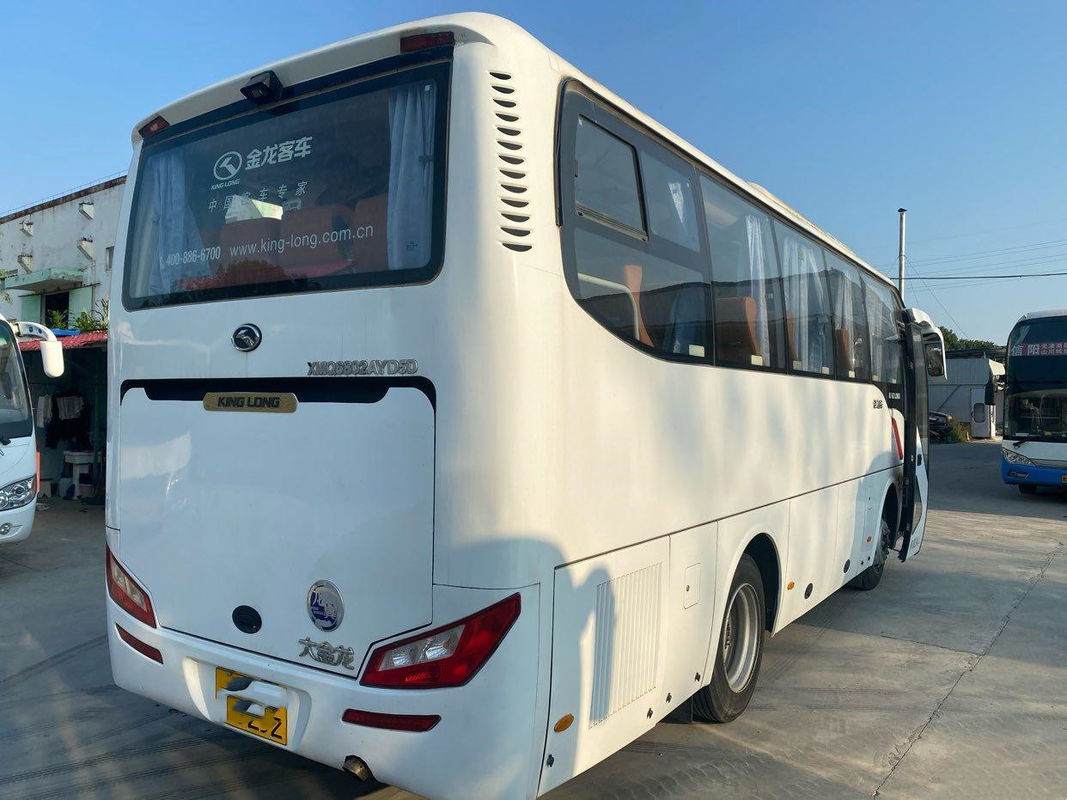 Bus touristique utilisé Kinglong XMQ6802 utilisé l'euro de moteur de Yuchai de sièges de l'autobus 34 5 châssis en acier de haute qualité