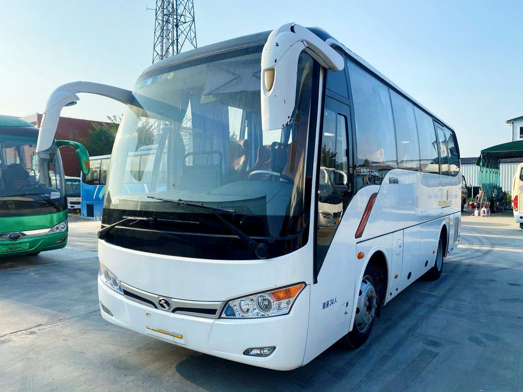 Bus touristique utilisé Kinglong XMQ6802 utilisé l'euro de moteur de Yuchai de sièges de l'autobus 34 5 châssis en acier de haute qualité