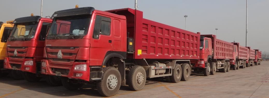 Camion à benne basculante tout neuf de HOWO 8x4 371HP 25CBM pour le transport de extraction