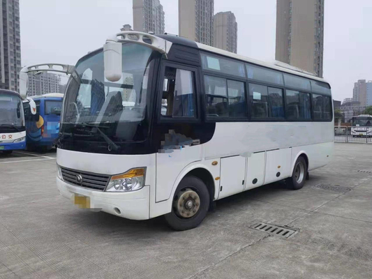 ZK6752D1 a employé le conducteur droit Passenger Bus de Seat de l'autobus 30 de Mini Yutong Front Engine Coach