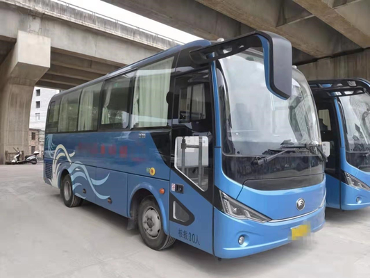 La suspension ZK6750H de ressort de plat de Yutong 30seats a utilisé le moteur de Mini Coach Low Kilometer Diesel