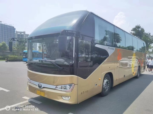 Le car Long Used Coach d'autobus de ZK6128 Yutong transporte le moteur de 54 sièges RHD/arrière de LHD