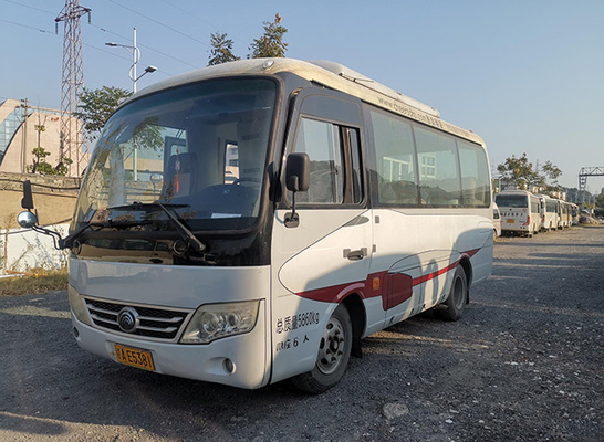 6 la main droite de Mini City Travelling Diesel Engine d'autobus de Yutong d'occasion de sièges déchirent 132KW