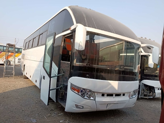 Autobus et entraîneur utilisés Yutong Zk 6127 portes de la suspension deux de ressort lame de 55seats LHD/RHD