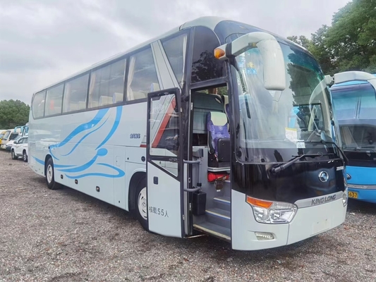 Les sièges utilisés du bus touristique 55 donnent des leçons particulières à Bus Kinglong XMQ6128 avec l'autobus de luxe de voyage de moteur diesel