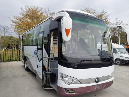 Les autocars utilisés ont utilisé l'autobus ZK6816H5Y 34 de Yutong pose le climatiseur de moteur de Yuchai