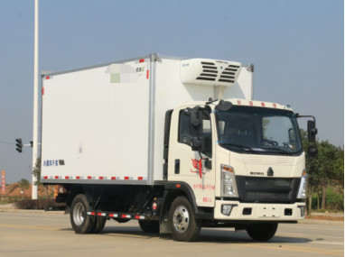 La cargaison utilisée troque la marque de Dirve HOWO de main gauche de mode d'entraînement du camion réfrigéré 4×2 de ³ de la capacité de chargement 10m