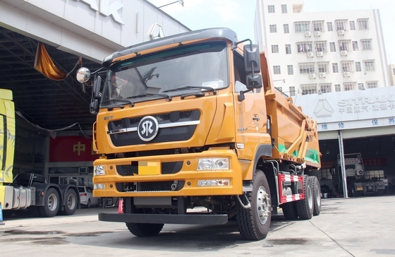 Camion chinois Nouveaux débris de construction urbaine 6*4 Mode de conduite 10 Pneus toit bas Direction à gauche