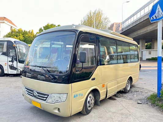 ZK6609 Yutong Autobus de passagers d'occasion / 19 sièges Bon climatiseur Moteur avant