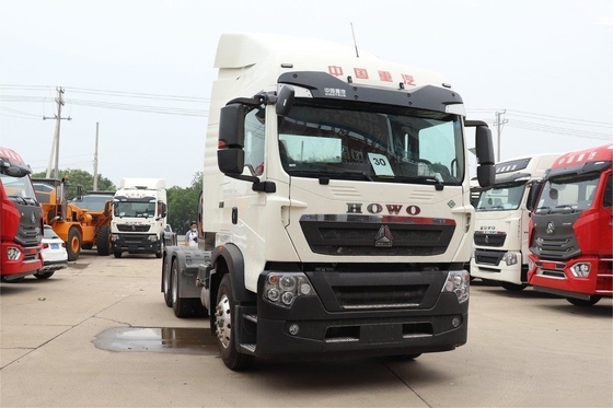HOWO Truck à roue unique Semi TX lourd 440HP 6X4 12 engrenages Tracteur à double entraînement GNL National VI