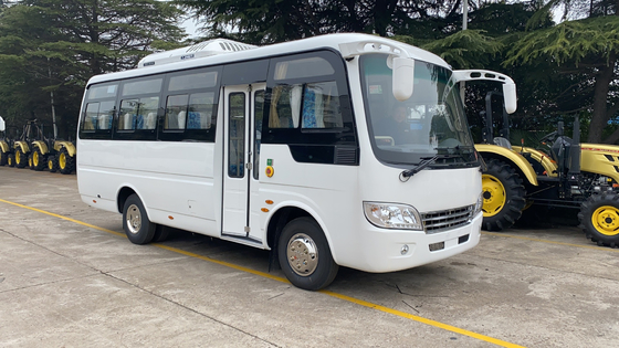 Coaster Mini Bus Yuchai Moteur Mudan MD6668 25 sièges 2 + 2 sièges Aménagement nouvel air conditionné