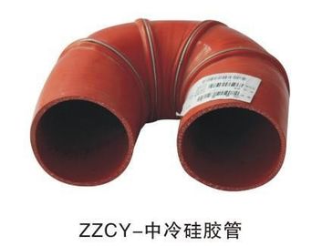 Tube de silicone d'Intercooled de couleur rouge d'accessoires d'autobus de taille standard pour Yutong