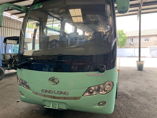 Le bus touristique utilisé Kinglong XMQ6900 39 pose seul l'autobus de direction gauche de passager utilisé de châssis de porte bas par kilomètre en acier