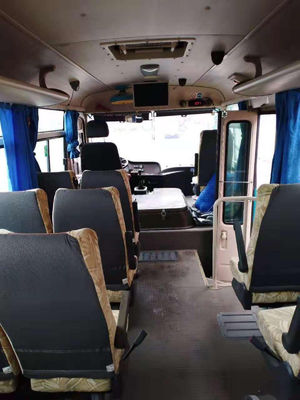 Autobus utilisé de passager utilisé par commande diesel de main gauche de Front Engine Steel Chassis Euro V de sièges de Mini Bus Yutong ZK6609D 19