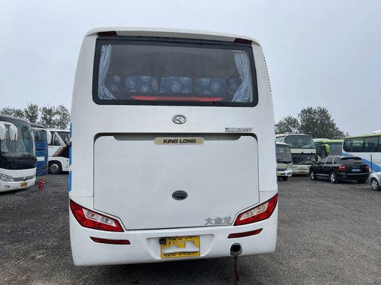 L'autobus utilisé XMQ6859 37 de Kinglong pose le bus touristique utilisé par III simple en acier d'euro de moteur d'arrière de Yuchia de porte de châssis