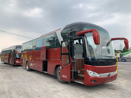 Moteur 2019 utilisé de Yuchai d'arrière du châssis 243kw d'airbag de disposition des sièges 2+2 de l'autobus ZK6122 50 de Yutong