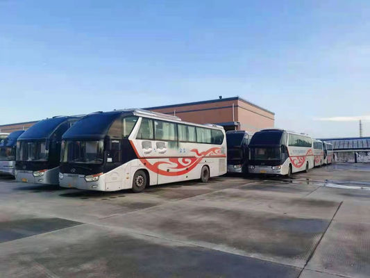 Pare-brise utilisé de sièges de l'autobus 55 de Kinglong le double a employé le bas châssis d'airbag de kilomètre de bus touristique