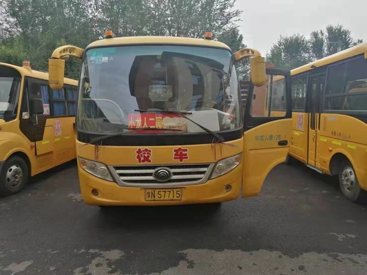 2014 ans 26 Mini Bus utilisé par sièges YUTONG ont utilisé l'autobus scolaire avec Front Engine