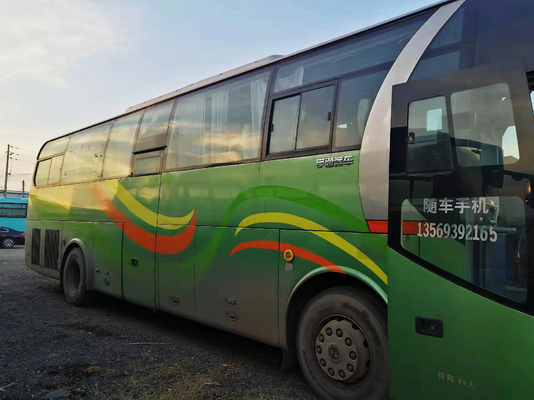Bus de passagers de l'entraîneur ZK6110 de Yutong 49 sièges 2 + 2 disposition autobus de passagers utilisé deux portes