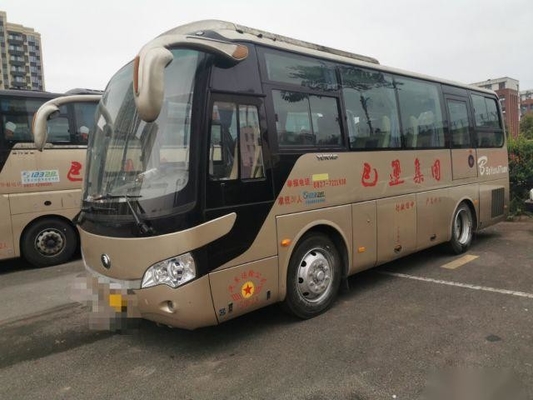 147kw le tourisme Yutong a utilisé des autobus de passager d'entraînement de main gauche de sièges de l'autobus 35 de caboteur